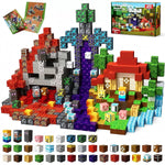 Cross-border Amazon best-selling magnetic block ghost series set, build my Minecraft mine world with magnetic building blocks