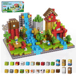 Cross-border Amazon best-selling magnetic block ghost series set, build my Minecraft mine world with magnetic building blocks