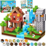 Cross-border Amazon best-selling magnetic block ghost series set, build my Minecraft mine world with magnetic building blocks