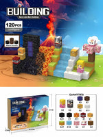 Cross-border Amazon best-selling magnetic block ghost series set, build my Minecraft mine world with magnetic building blocks