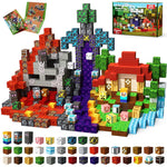 Cross-border Amazon best-selling magnetic block ghost series set, build my Minecraft mine world with magnetic building blocks