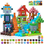 Cross-border Amazon best-selling magnetic block ghost series set, build my Minecraft mine world with magnetic building blocks