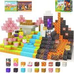 Cross-border Amazon best-selling magnetic block ghost series set, build my Minecraft mine world with magnetic building blocks