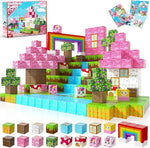 Cross-border Amazon best-selling magnetic block ghost series set, build my Minecraft mine world with magnetic building blocks