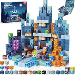 Cross-border Amazon best-selling magnetic block ghost series set, build my Minecraft mine world with magnetic building blocks