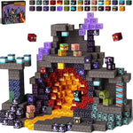 Cross-border Amazon best-selling magnetic block ghost series set, build my Minecraft mine world with magnetic building blocks
