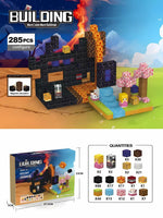 Cross-border Amazon best-selling magnetic block ghost series set, build my Minecraft mine world with magnetic building blocks