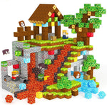 Cross-border Amazon best-selling magnetic block ghost series set, build my Minecraft mine world with magnetic building blocks