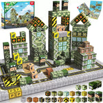 Cross-border Amazon best-selling magnetic block ghost series set, build my Minecraft mine world with magnetic building blocks